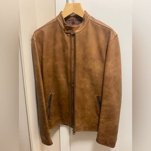 ROOTS HIGH QUALITY LEATHER JACKET (LARG) 780$ is the original Price